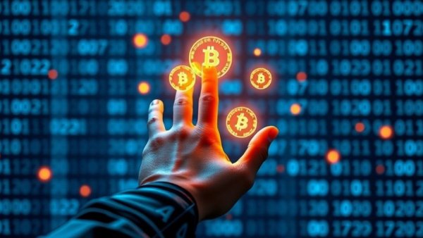 Futuristic digital tokens illustrating blockchain and Tokenized Treasury Securities.