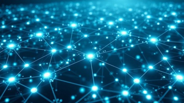 Futuristic network representing trends in enterprise AI 2026.