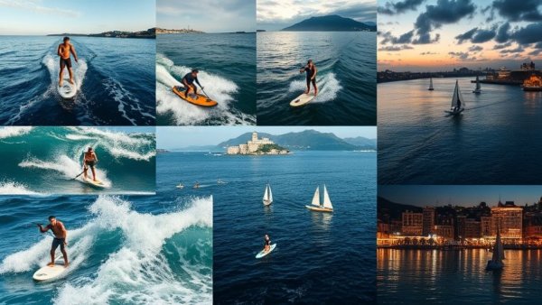 2025 recap of stand-up paddleboarding with diverse scenes.