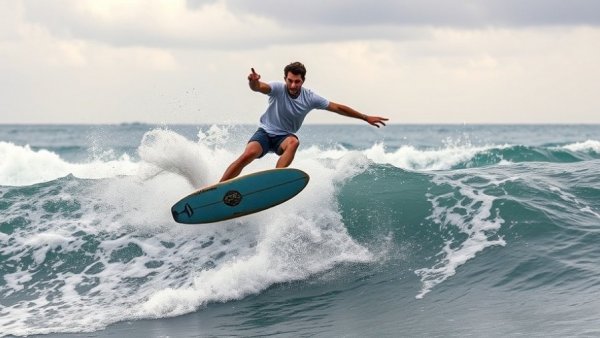 Gabriel Medina starts his own brand: Surfer mid-air during maneuver.
