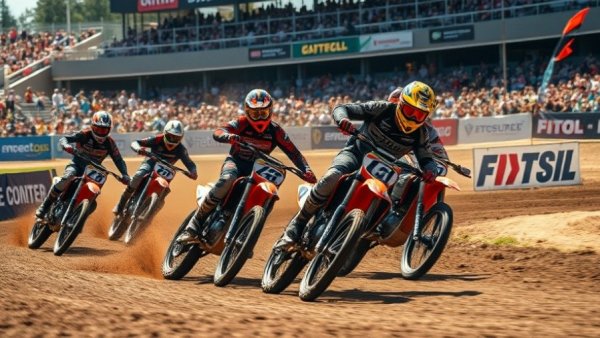 WMX Joins SuperMotocross League featuring racers on dirt track.