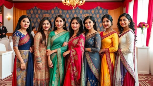 Greenway Global leaders' camp attendees in vibrant traditional attire.