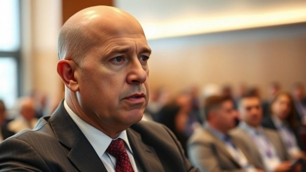 Serious man in a suit discussing Venezuelan oil investor-state dispute settlement.