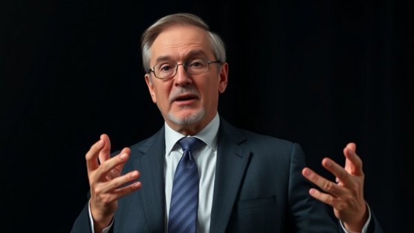 Expert discussing diesel vs gasoline concepts with hand gestures.