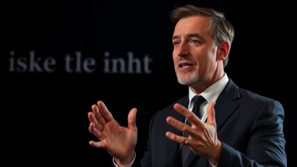 Professional man discussing purifying reactor oil in studio setting.