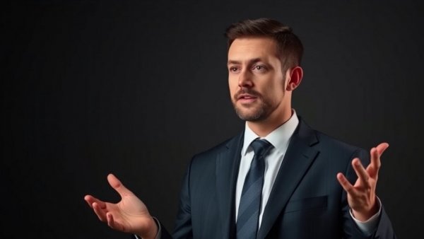 Man discussing plastic waste management and quality recycling.