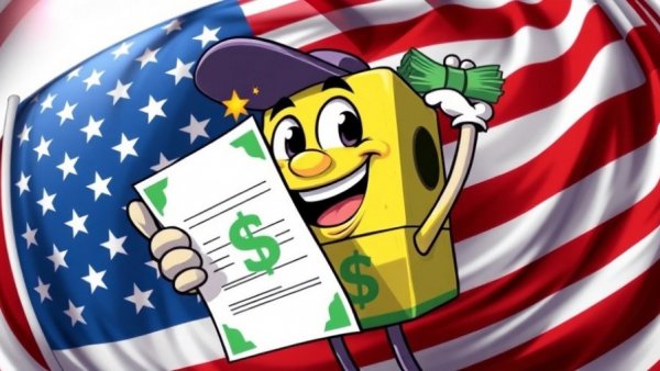 Goldman Sachs CLARITY Act update cartoon with digital currency character.