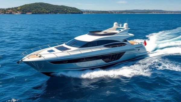 MJM 42 luxury performance cruising yacht on blue ocean