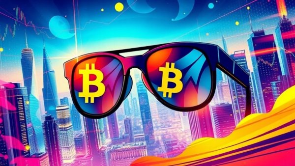 Bitcoin bear market illustrated with graphs in vibrant style.