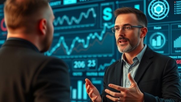 Informative session on plastic credits with futuristic tech backdrop.