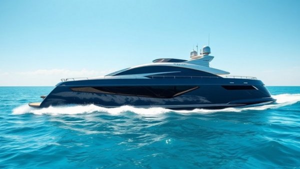 Luxury Tiara EX 60 Yacht cruising on clear blue ocean.