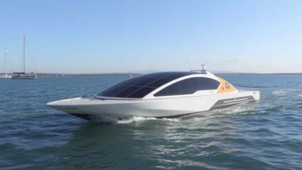 Solar-Powered Boat Travels Into France