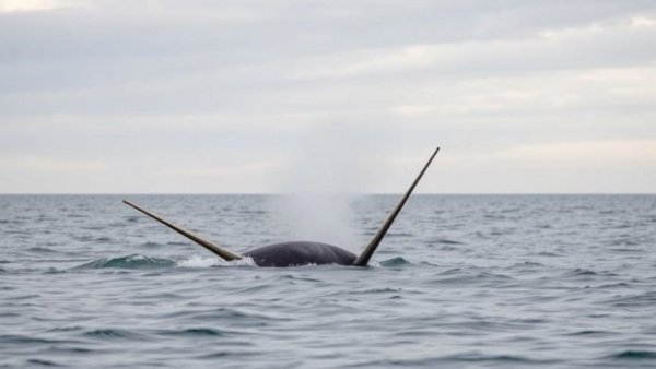 As the Arctic Grows Noisier, Narwhals Are Becoming Quieter