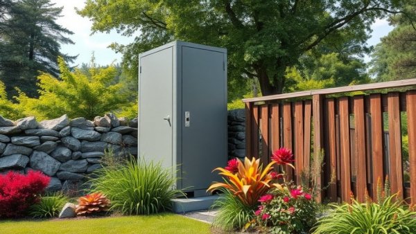 Energy storage unit in a garden, related to virtual power plants.