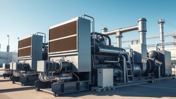 Hydrogen ready modular gas engine power plants in a clean industrial environment.
