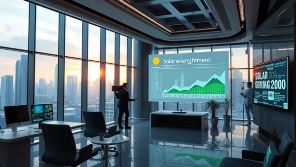 Futuristic office depicting Stardust Solar Convertible Debenture Offering.