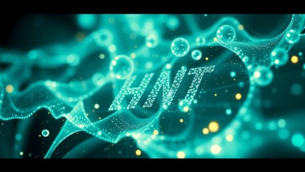 Futuristic abstract hydrogen investment illustration.