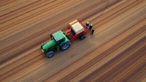 Precision agriculture benefits highlighted with tractor and planter in field.