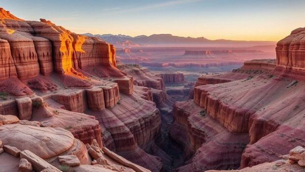 Grand Staircase-Escalante National Monument landscape at sunset.