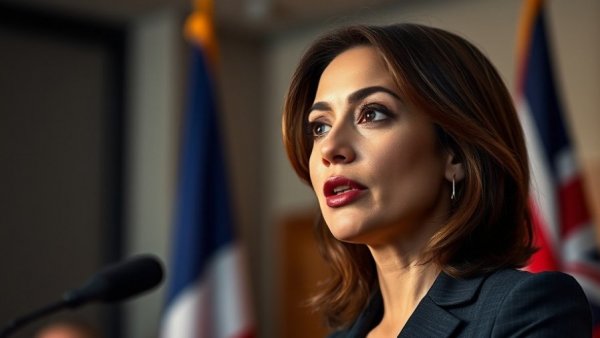 Professional woman speaking about New York climate law delays.