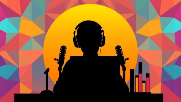 Retro media illustration featuring audio elements, Insurance Prices Crisis theme.