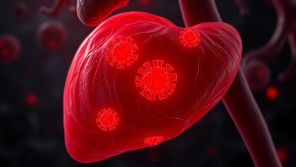 Scientific illustration of pancreatic tissue for cancer early detection.