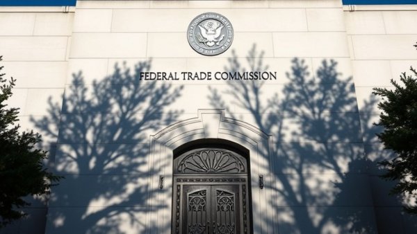 FTC healthcare task force building facade with shadows