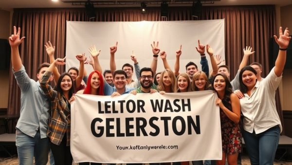 Awarded group holding banner at ceremony, Electric Skin Cleansing Technology