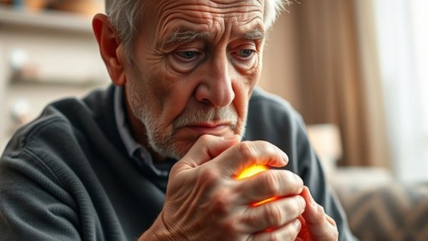 Simple therapies for knee arthritis pain relief concept with glowing knee.