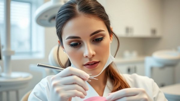 Dental professional works in an office, highlighting Medicaid work requirements compliance costs.