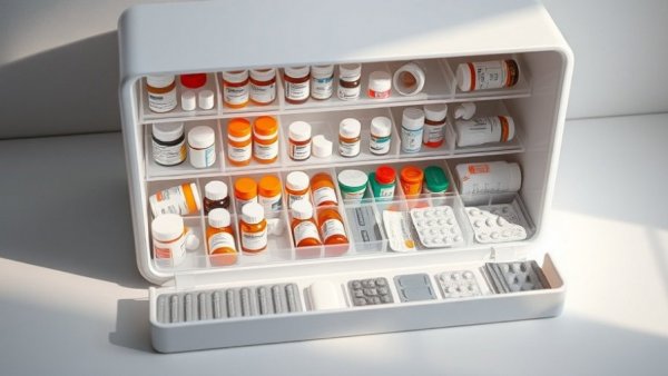 VIVI Box Medication Storage open with organized compartments.