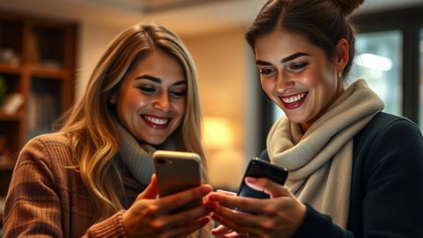 Women browsing PDR drug info on smartphone, GLP THREE Listing