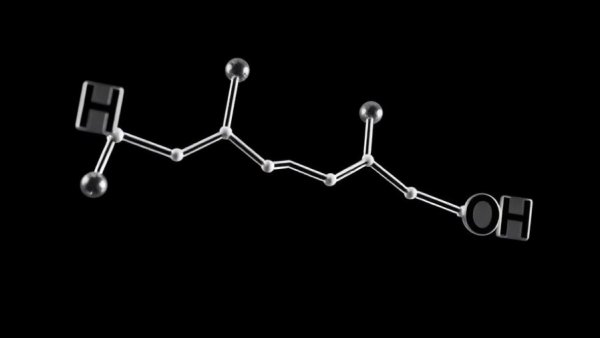 Clascoterone hair loss treatment chemical structure diagram.