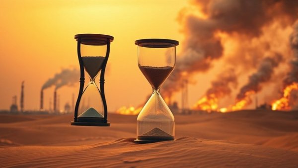 Dramatic hourglass in Persian Gulf energy landscape.