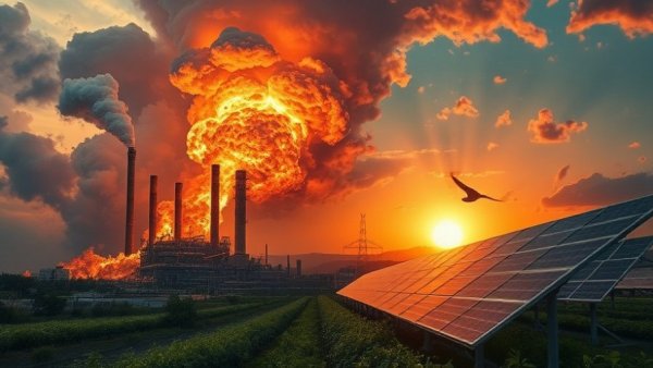Exploding facility and solar farm highlight engineered energy scarcity.