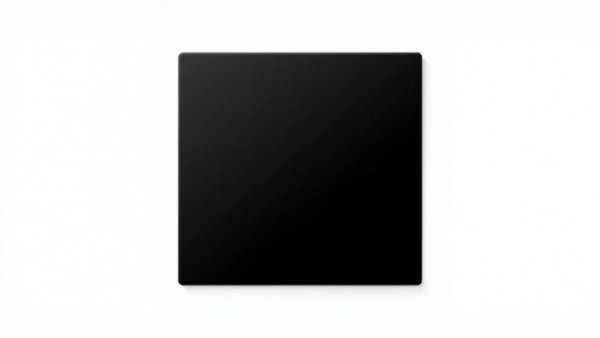 Plain black square representing absence or minimalism