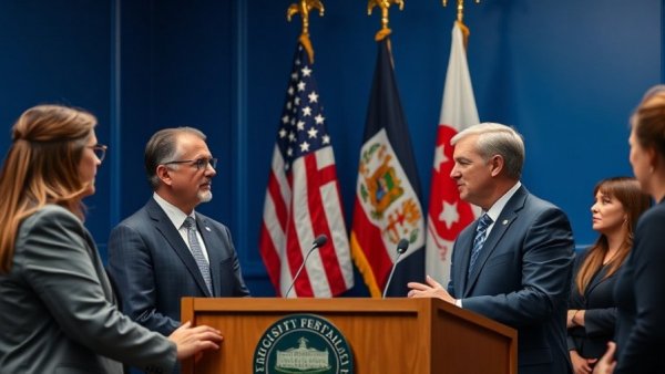 Press conference discussing Virginia Data Center Tax Exemption.