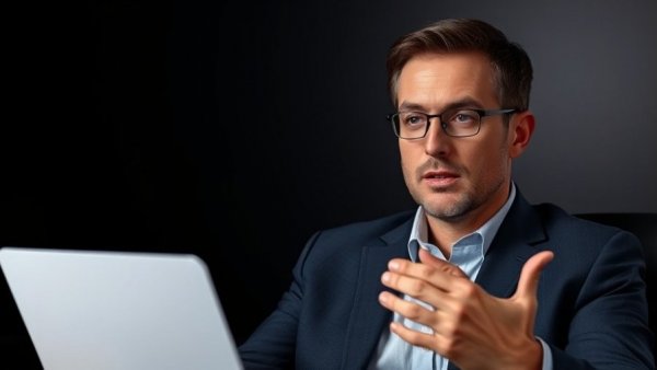 Confident man discussing turning plastic waste into income.