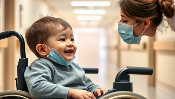 Bachmann-Bupp Syndrome DFMO treatment setting with a smiling child and caregiver.