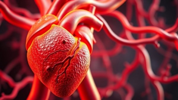 3D rendering of cholesterol buildup treatment effect in artery.