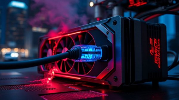NVIDIA DGX Spark Performance Issues depicted by a malfunctioning GPU server emitting smoke and electricity.