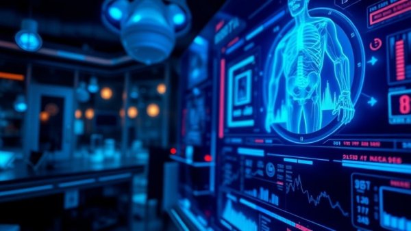 Thralase clinical study update digital abstract in futuristic style.