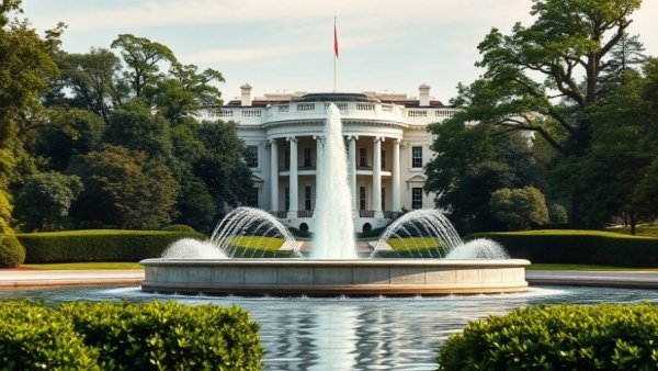 White House front view related to Trump National Drug Control Strategy.