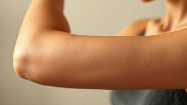 Close-up of toned woman's arm highlighting muscle health.