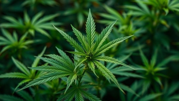Herbal Dispatch EU-GMP Partnership represented by vibrant green cannabis leaves.