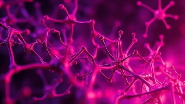 Futuristic nanotechnology Alzheimer's treatment concept, vibrant neural network.
