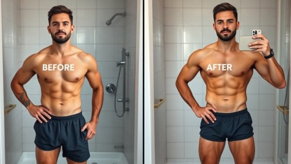 Transform your body and mind with fitness before and after comparison.
