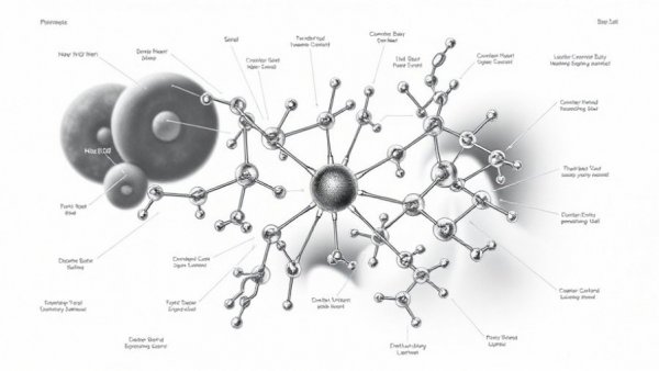 Claromers Epstein-Barr molecular structure diagram, scientific illustration.