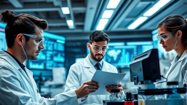 Scientists in a modern lab represent purchase order financing in life sciences