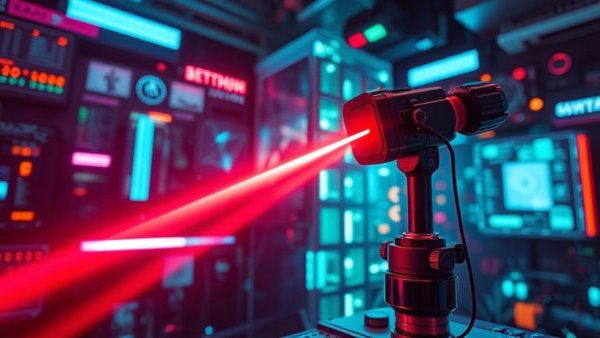 Futuristic laser device concept related to Theralase Technologies funding.